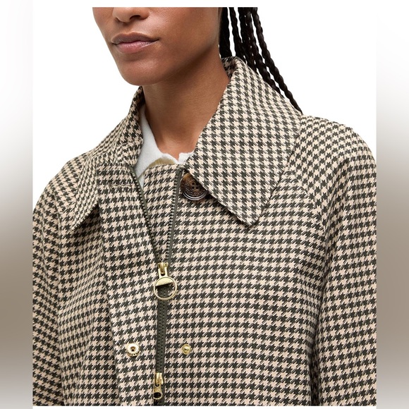 Barbour Kennedy Check Showerproof Jacket in Sage Hound Size 8 - Picture 9 of 12